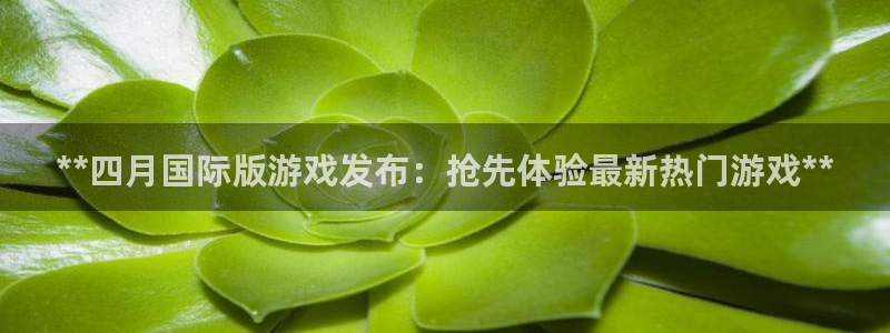 新航娱乐的会员权益与保障在哪：**四月国际版游戏发布：抢先体验最新热门游戏**